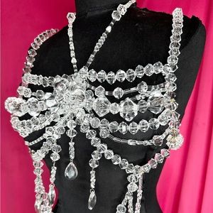 Crystal chandelier bralette